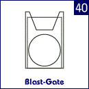 Volet guillotine (blast-gate)